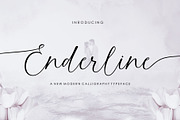 Enderline Script, a Script Font by Jhoel Design (Thumbnail 1 of 9)