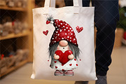 Watercolor Valentines Gnome Clipart, an Illustration by SinaCreation (Thumbnail 4 of 7)