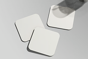 Drink Square Coaster Mockup, a Household Mockup by graphicsauce (Thumbnail 3 of 4)