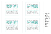 NewsPaper Style Wedding Invitation, an Invitation Template by Fonts & Printables (Thumbnail 2 of 2)