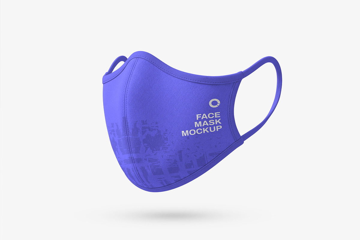Fabric Face Mask Mockup Template, a Mask Mockup by graphypix (Photo 1 of 4)