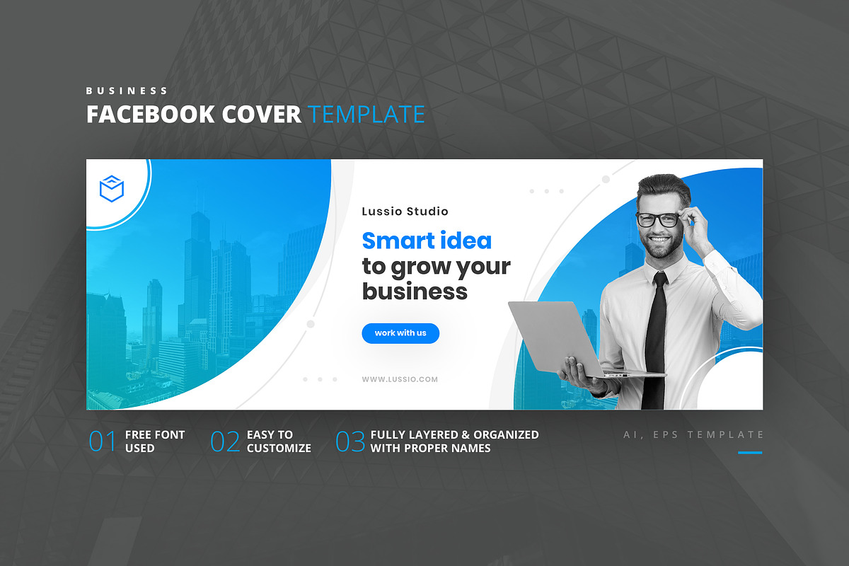 Business Facebook Cover Template, a Social Media Template by Youwes Template