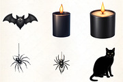 Luxury Black Halloween Clipart, an Illustration by CrexoraLab (Thumbnail 3 of 5)