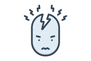 Mental psychic color icon, a Duotone Icon by Creative priyanka