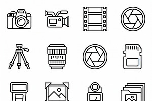 Bundles Tiny Hobby Outline Icons, an Outline Icon by adenpinkstore