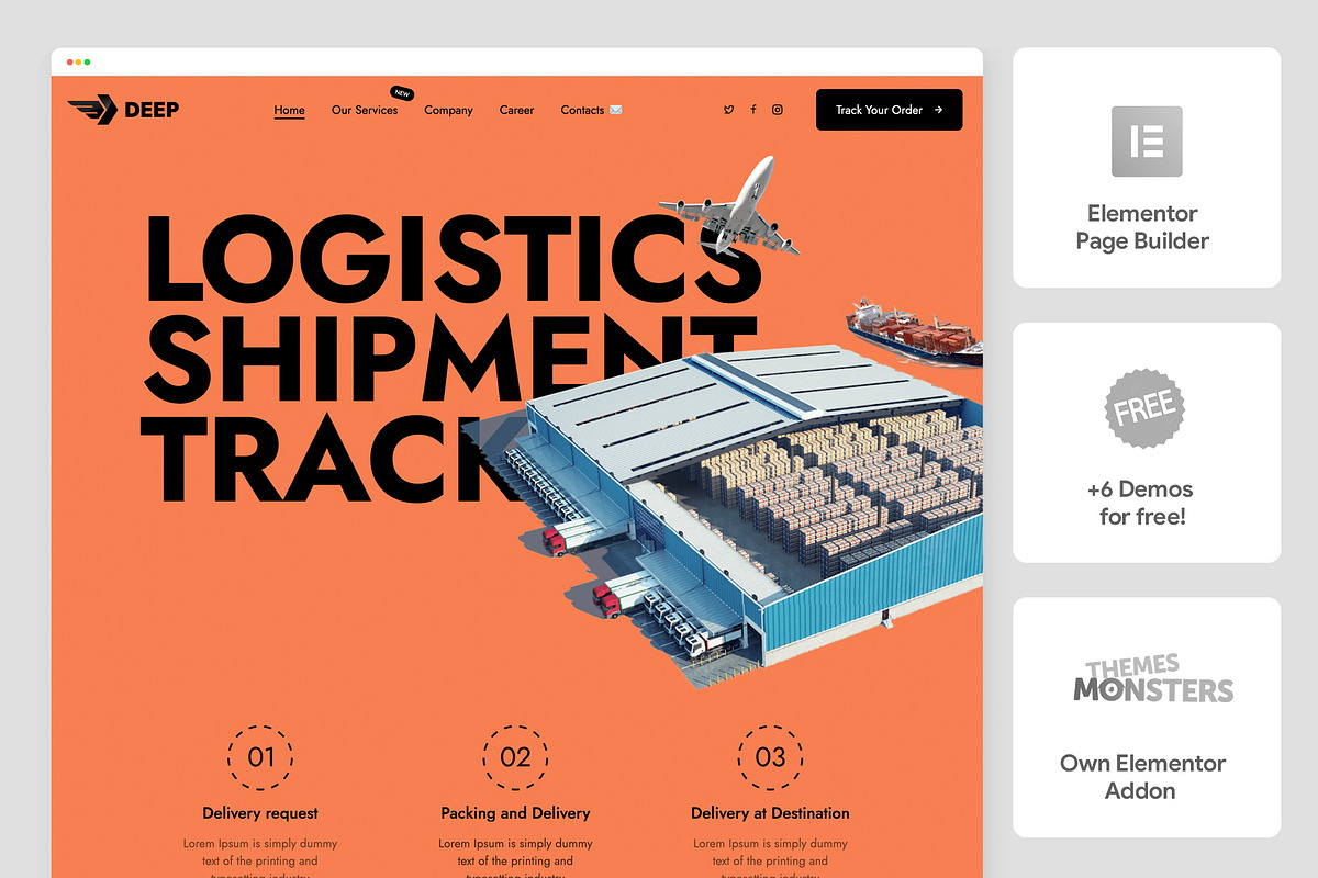 Deep - Elementor WordPress Theme, a Templates & Theme by WordPressTheme (Photo 1 of 5)