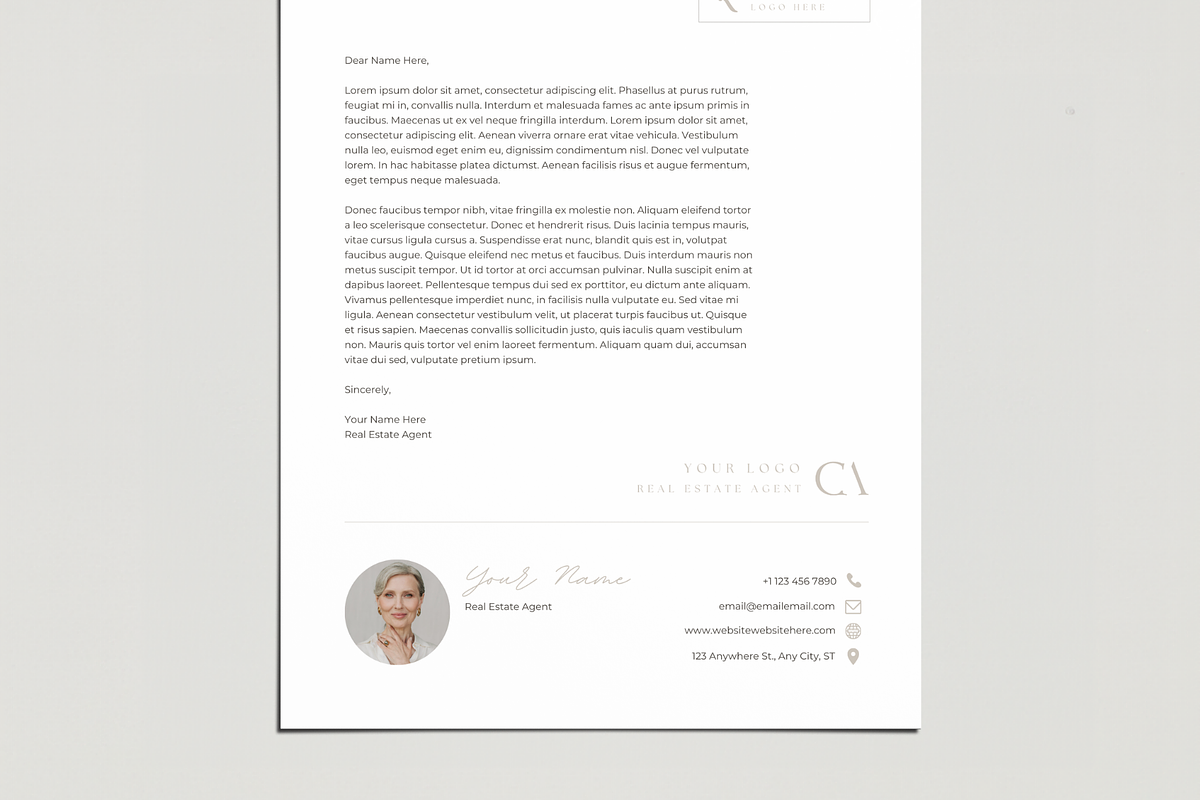 BUNDLE: Real Estate Letterheads, a Marketing Template by EstateElements (Photo 8 of 8)