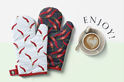 Hot pepper - Set 1, a Pattern Graphic by Yummy (Thumbnail 13 of 13)