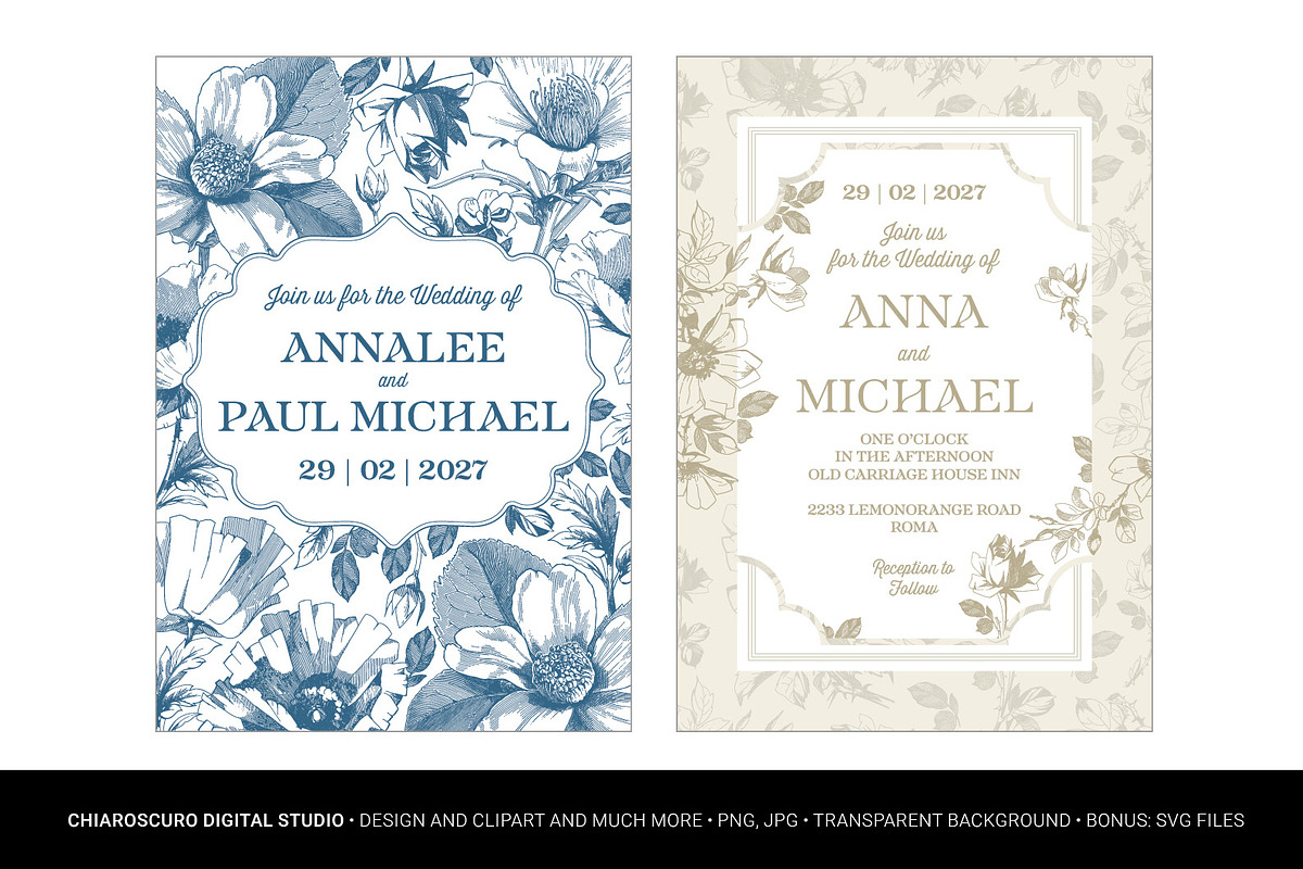 Vintage Botanical Vector Set, a Decorative Illustration by Pingebat (Photo 6 of 18)