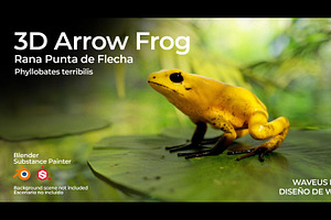 3D Arrow Frog