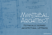 Montreal Architect, a Handwritten Font by Letradora (Thumbnail 1 of 10)