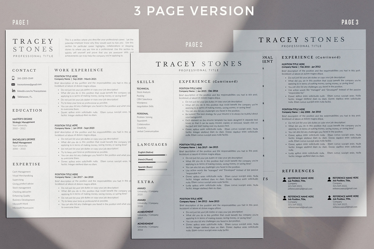 Easy Resume and Cover Letter Format preview 4