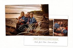 Christmas Card Template CC178, a Card Template by OtoStudio