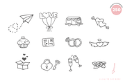 Mrs Maillias Duo Font & Doodles, a Script Font by duka (Thumbnail 4 of 7)
