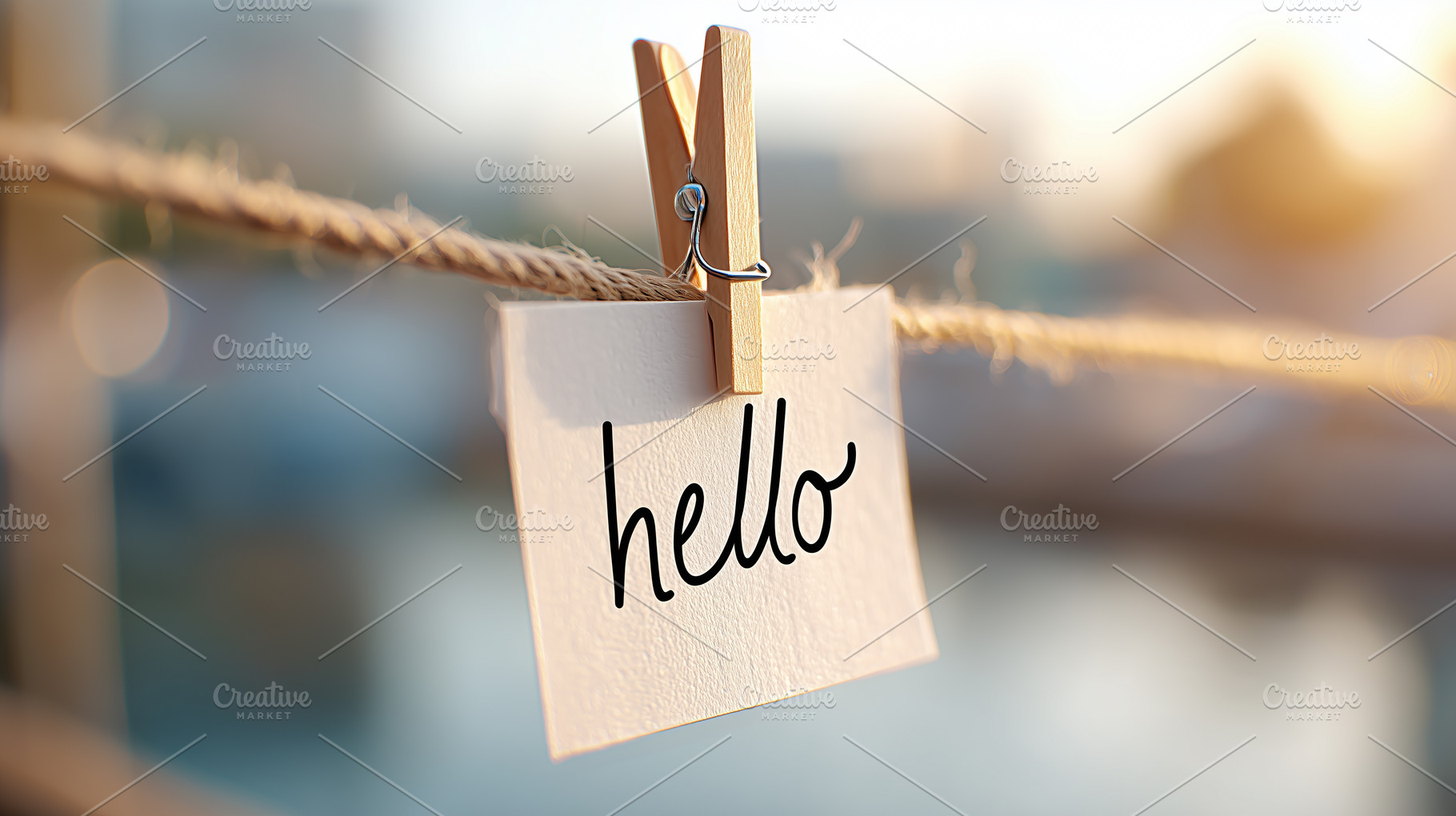 Minimalist card with the word hello, a Background Photo by MistyDay