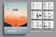 Modern Magazine Layout Template, a Magazine Template by MightyDesign (Thumbnail 1 of 6)