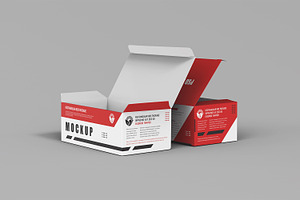 Rectangular Paper Box Packaging PSD