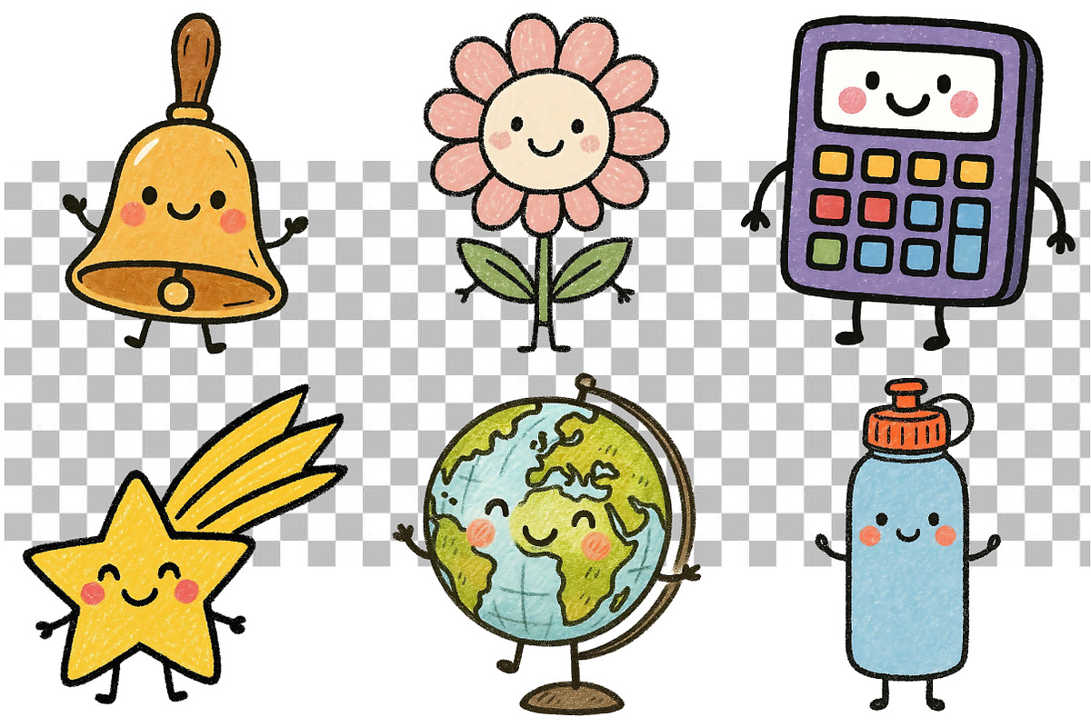 Back to School Clipart, a Seasonal Illustration by Daily.Designs (Photo 3 of 5)