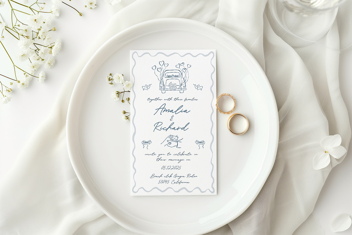 Wedding, Beach, Sea Life Food Doodle, an Object Illustration by Designwork (Photo 7 of 13)