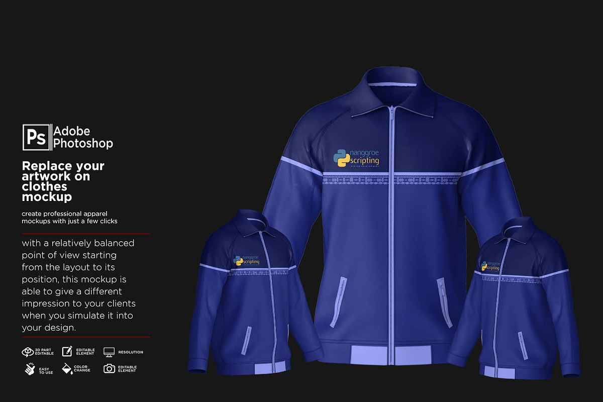 Suit Shirt Jacket Mockup, a Shirt Mockup by Nanggroe Scripting (Photo 4 of 9)