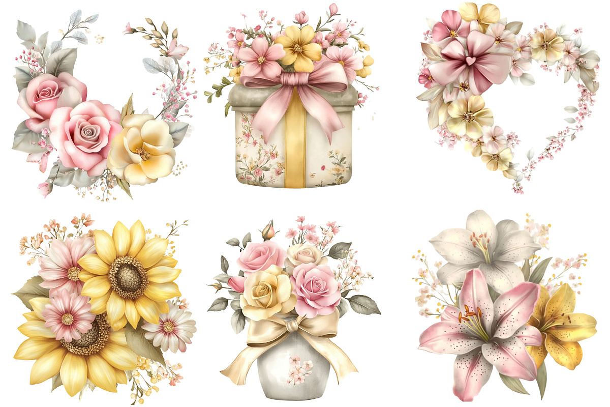 Whimsical Mother's Day Flowers, an Illustration by Designking (Photo 5 of 5)