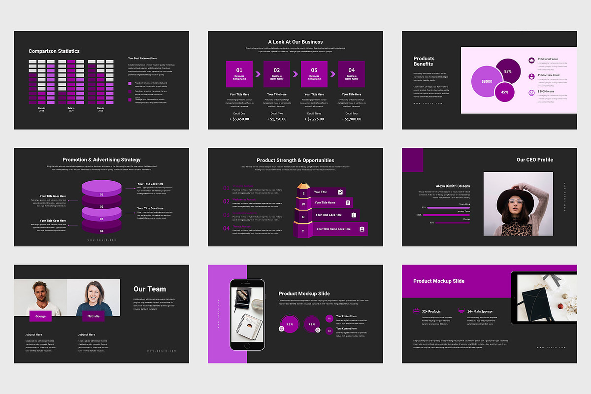 Sogio : Pitch Deck Google Slides, a Presentation Template by Punkl Camp (Photo 8 of 9)