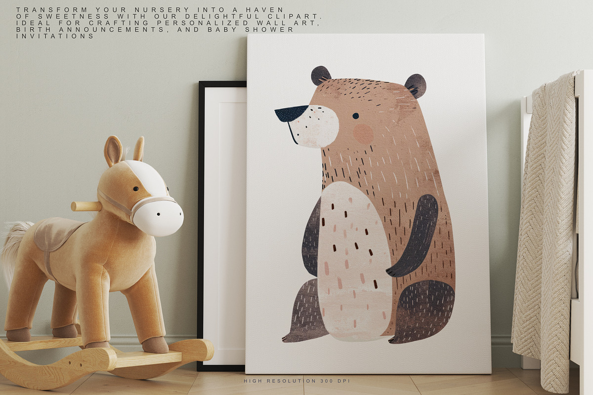 watercolor woodland animal clipart, an Animal Illustration by Pink Studio Art (Photo 12 of 14)