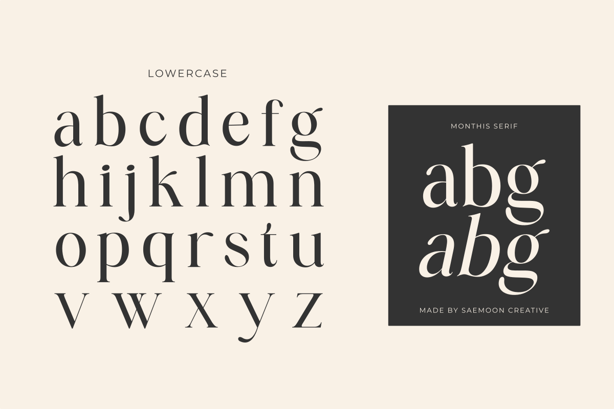 Monthis, a Serif Font by saemoon creative (Photo 6 of 17)