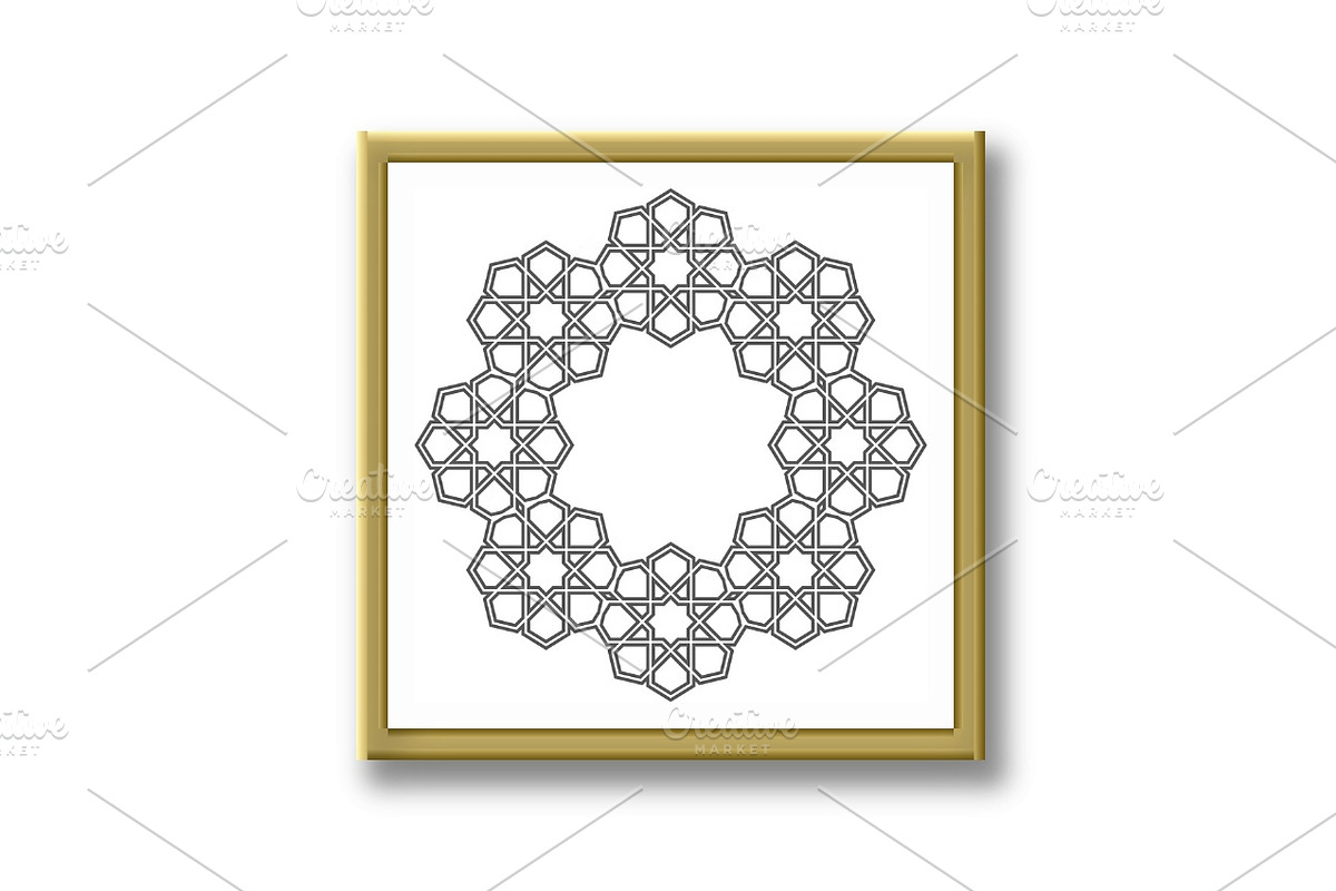 Decorative geometric ornament, a Decorative Illustration by RODINA (Photo 2 of 3)