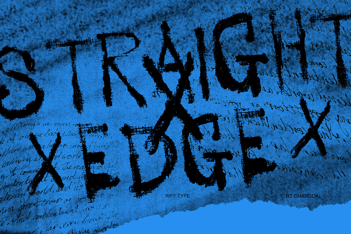RT Charcoal - Briquette Display Font, a Handwritten Font by riff.type (Photo 2 of 9)