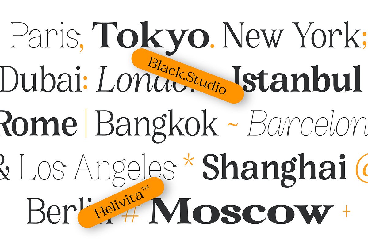 BS Helivita, a Font by Black Studio (Photo 2 of 15)