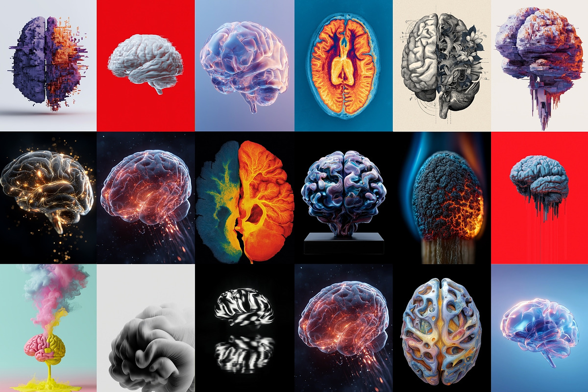 Artistic Human Brain Graphics, an Object Graphic by HipFonts (Photo 6 of 10)