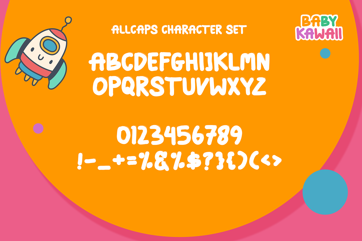 Baby Kawaii - Playful Display Font, a Font by Ideal Eksis (Photo 3 of 5)