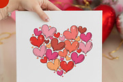 Valentine Heart Brushstroke Png,, an Illustration by Designking (Thumbnail 1 of 6)