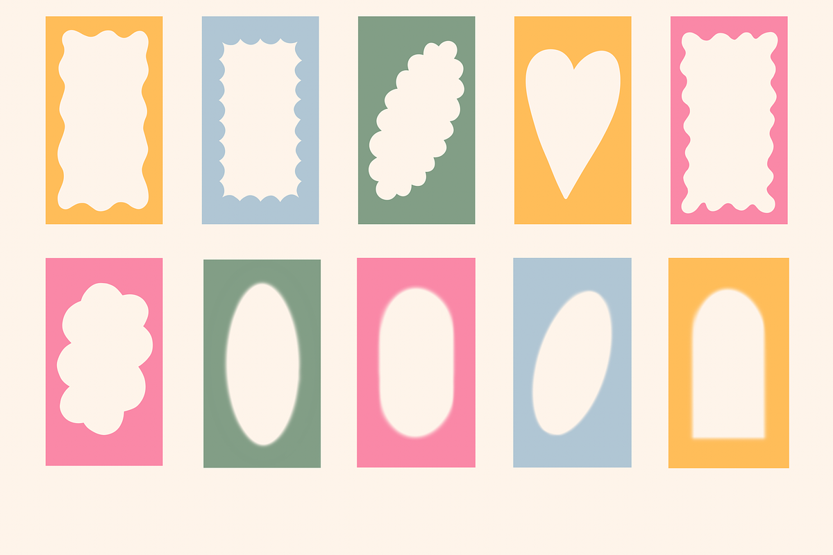 Whimsical Frames Procreate Stamps, a Brush Add-On by Veronika Gotovceva (Photo 4 of 5)