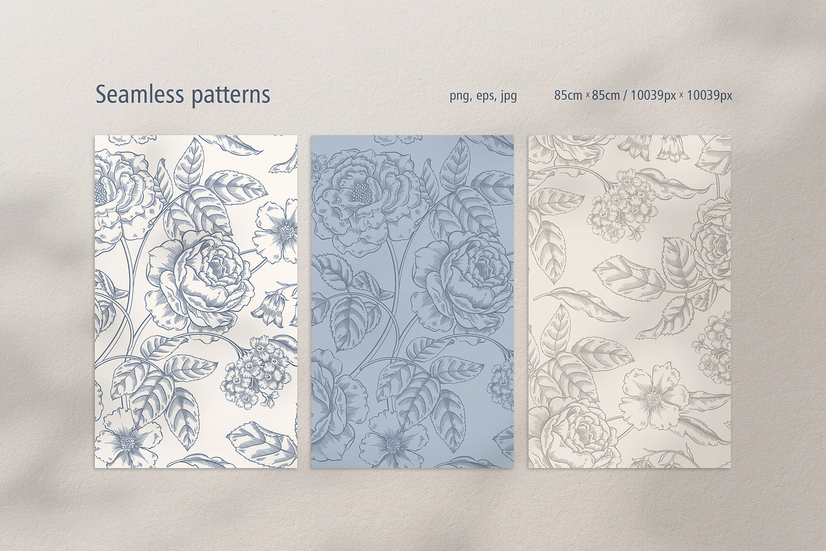 Floral / Seamless patterns, a Pattern Graphic by PatrushevaYana (Photo 8 of 10)