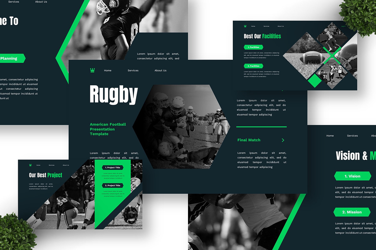 Rugby - American Football GSL, a Presentation Template by Deepslide Studio (Photo 3 of 6)