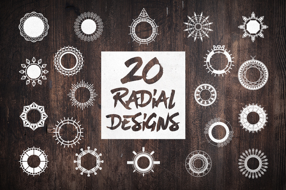 Radial Design Vectors, an Object Graphic by Jordan Burgen Design (Photo 1 of 5)