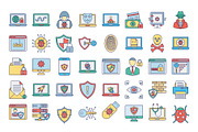 Malware and Antivirus Icons, an Outline Icon by Vector Portal (Thumbnail 2 of 5)