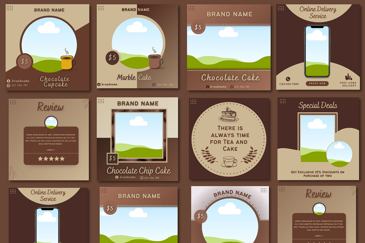 Canva Templates for Baking Business, a Social Media Template by Qamso Designs (Photo 3 of 3)