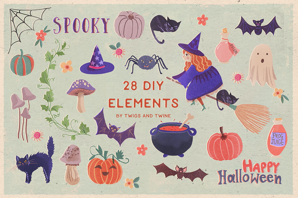Happy Halloween Clipart, an Illustration by Twigs and Twine (Photo 5 of 8)