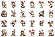 Quirky Birthday Animals Clipart, an Illustration by CreationArt (Thumbnail 2 of 5)