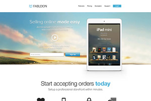 Fableion psd theme, an App Template by iconnice