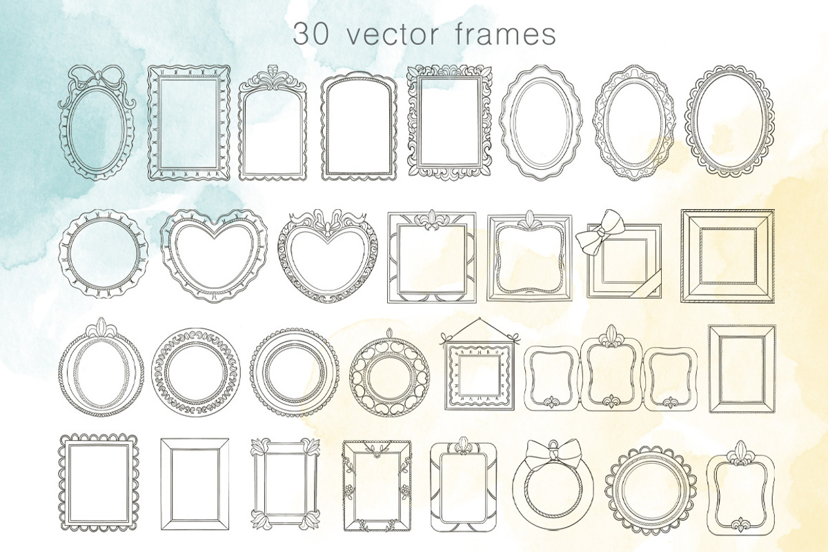 Vintage Frame Illustrations, an Illustration by Mari_Caliart (Photo 5 of 6)