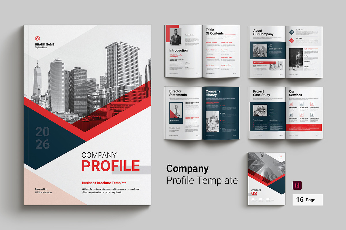 Company Profile Template, a Brochure Template by Cleffon_Graphic_Studio (Photo 1 of 9)
