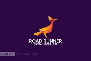 Road Runner Gradient Colorful Logo, a Branding & Logo Template by ivan_artnivora