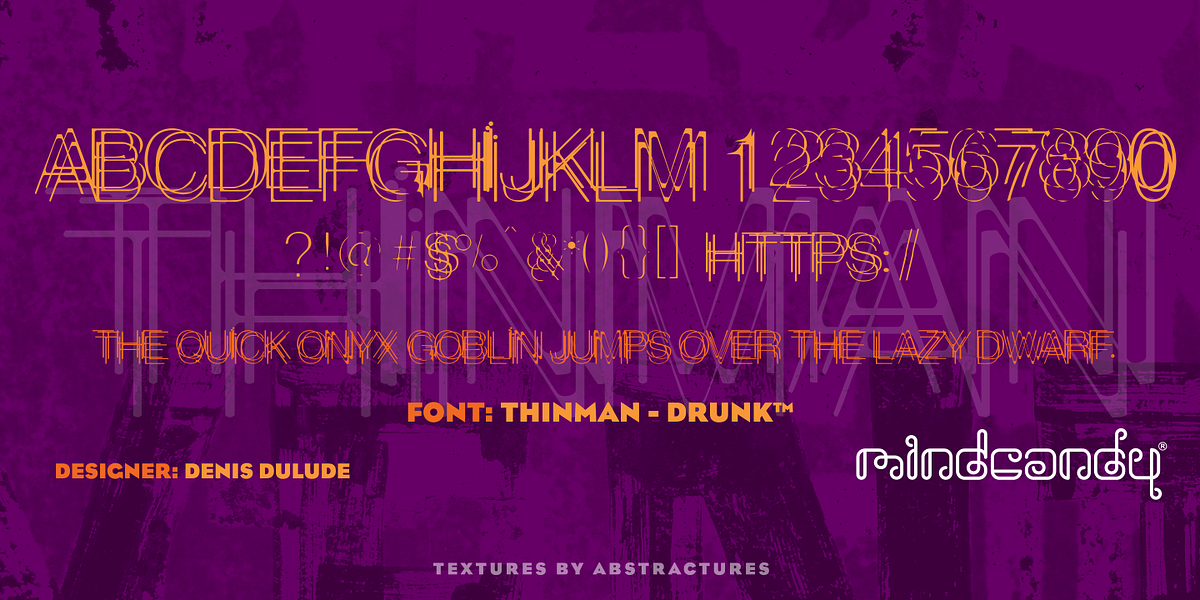 ThinMan™, a Sans Serif Font by MINDCANDY (Photo 2 of 2)
