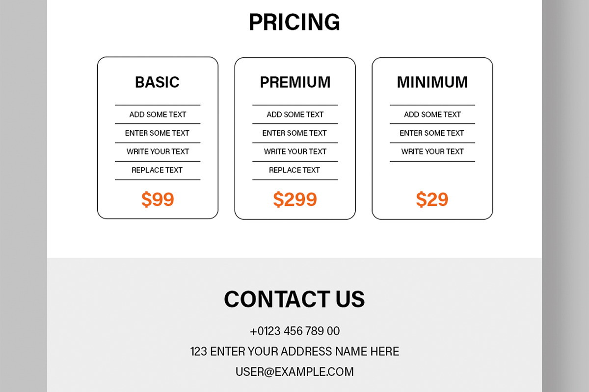 Clean Modern Email Newsletter preview 5