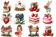 Strawberry Cottage PNG Clipart, an Illustration by Designworld (Thumbnail 2 of 5)