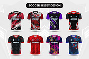 Soccer Jersey Design Template, a Sport Illustration by samsulpassive (Thumbnail 3 of 3)